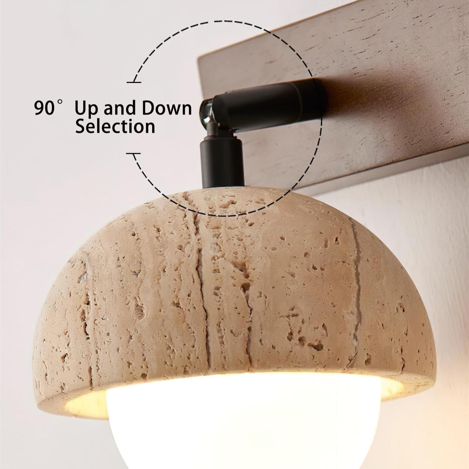 Gevon Travertine Wall Lamp - Neutralighting