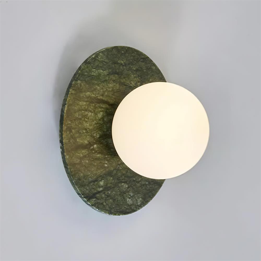 Enox Minimalist Globe Marble Wall Lamp