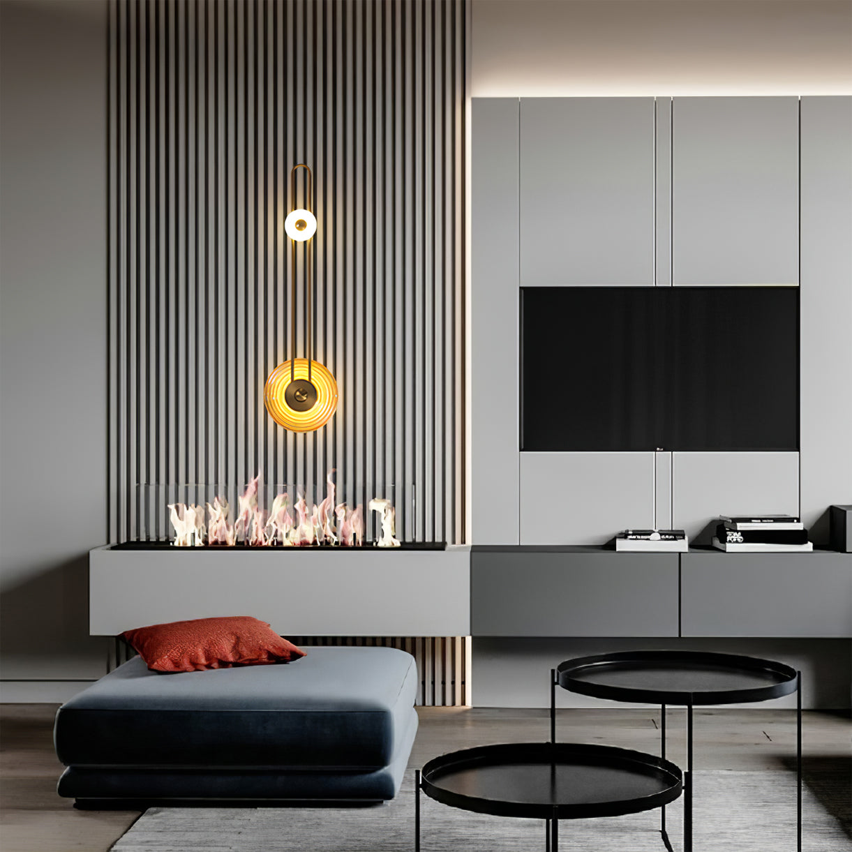 Gaia Wall Lamp Sculptural Geometry Alabaster - Neutralighting