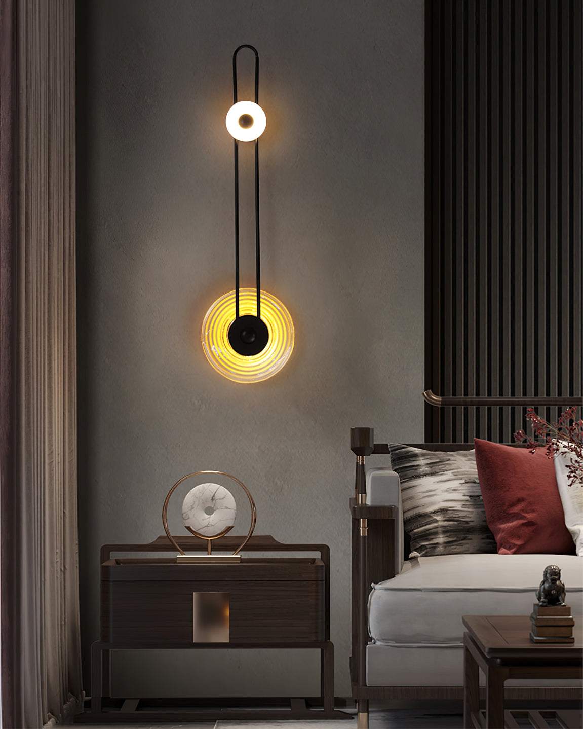 Gaia Wall Lamp Sculptural Geometry Alabaster - Neutralighting