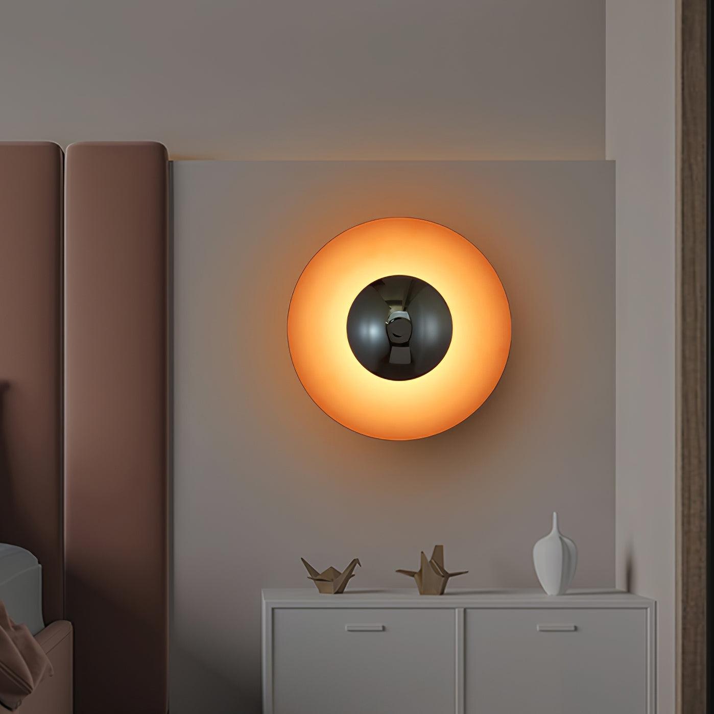 Wall Lamp Eclipse Inspired Halo Glow Modern Minimalist Art Accent - Neutralighting