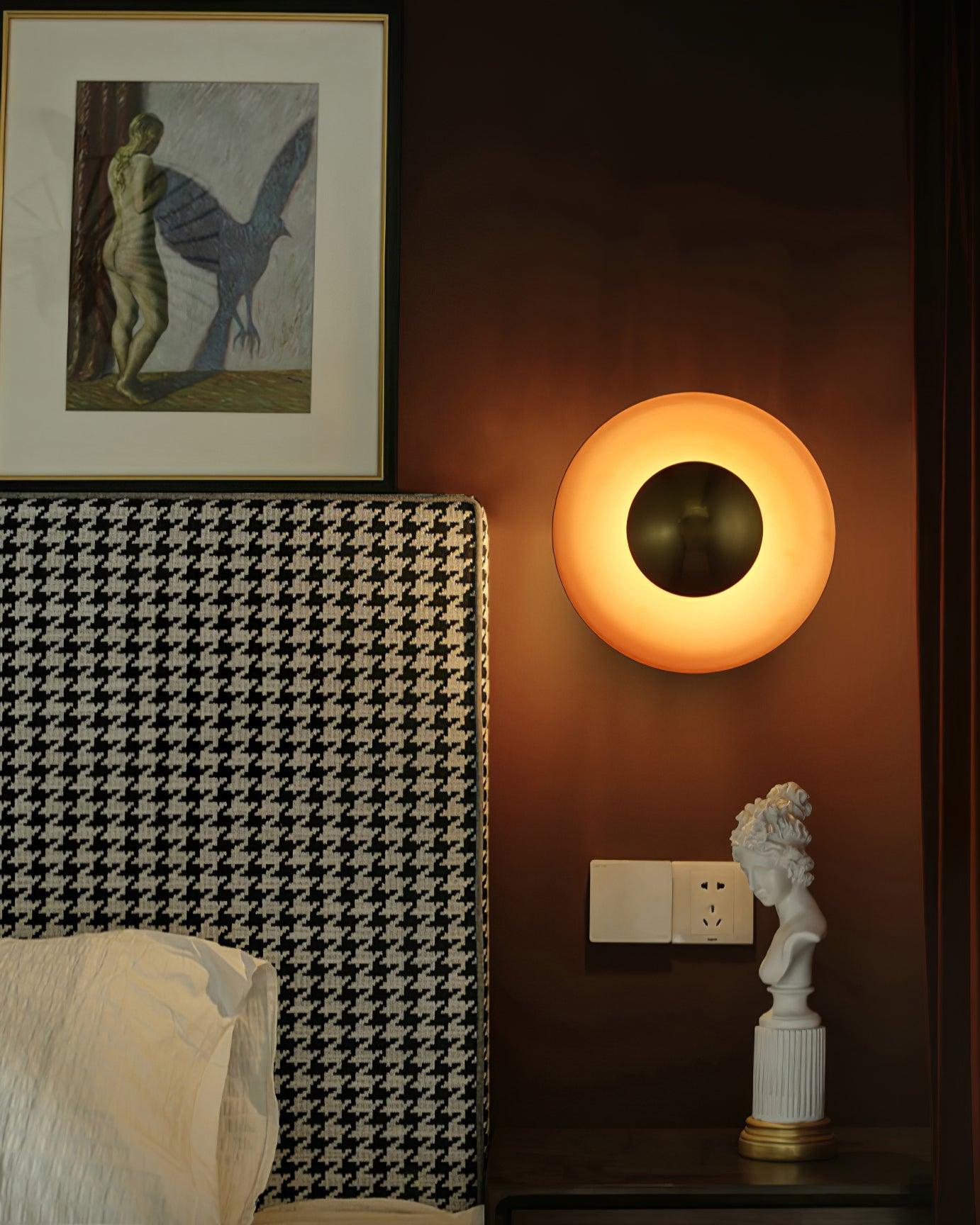 Wall Lamp Eclipse Inspired Halo Glow Modern Minimalist Art Accent - Neutralighting