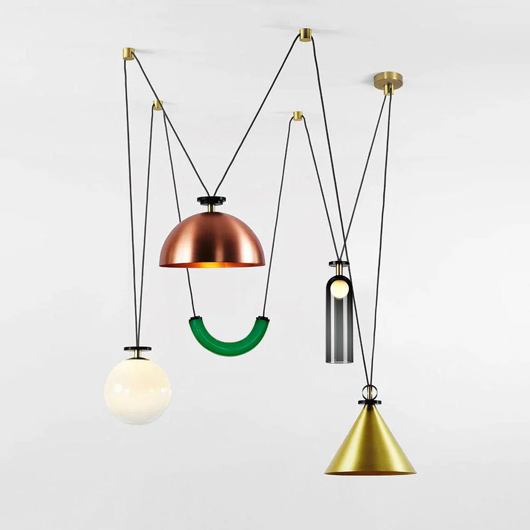 Covine Multi-Shape Adjustable Pendant Light - Neutralighting