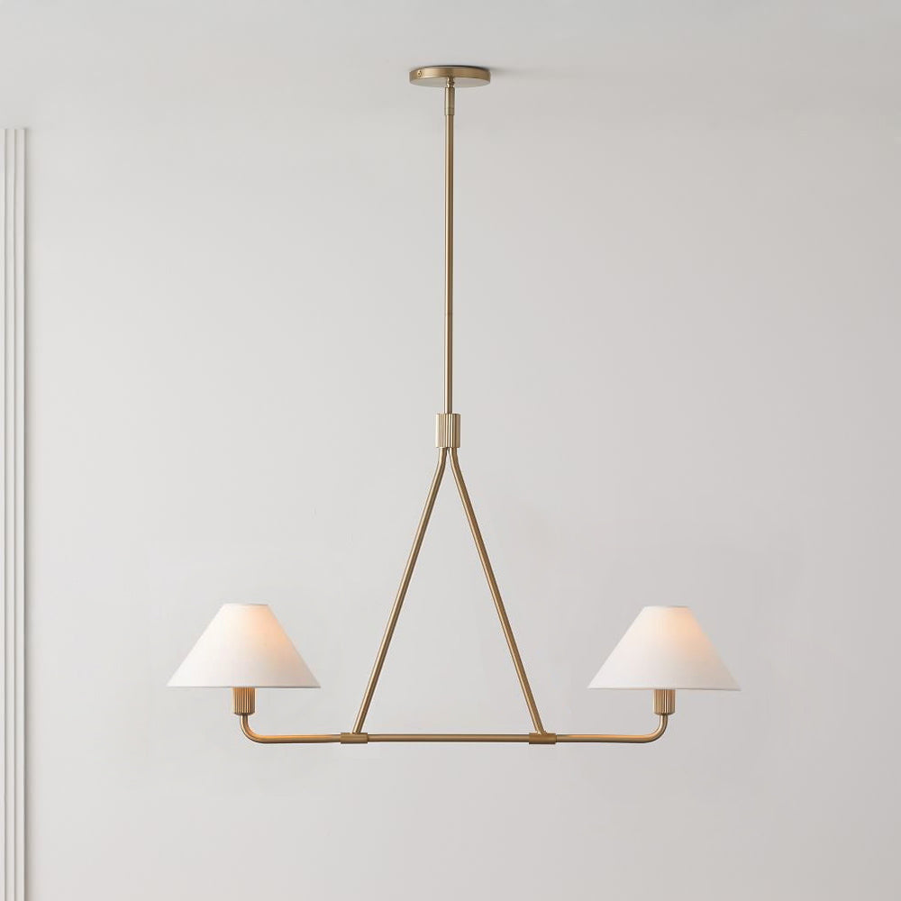 Ornuvyh Vintage Industrial Metal Fabric Chandelier - Neutralighting