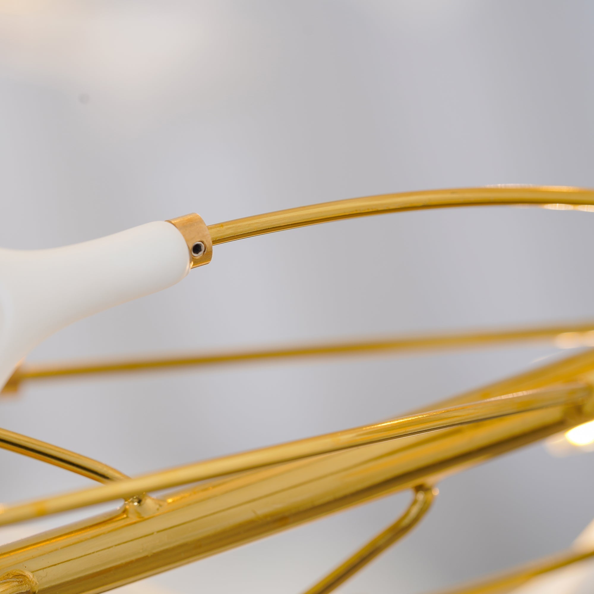 Olivia Modern Golden LED Chandelier Ceramic - Neutralighting