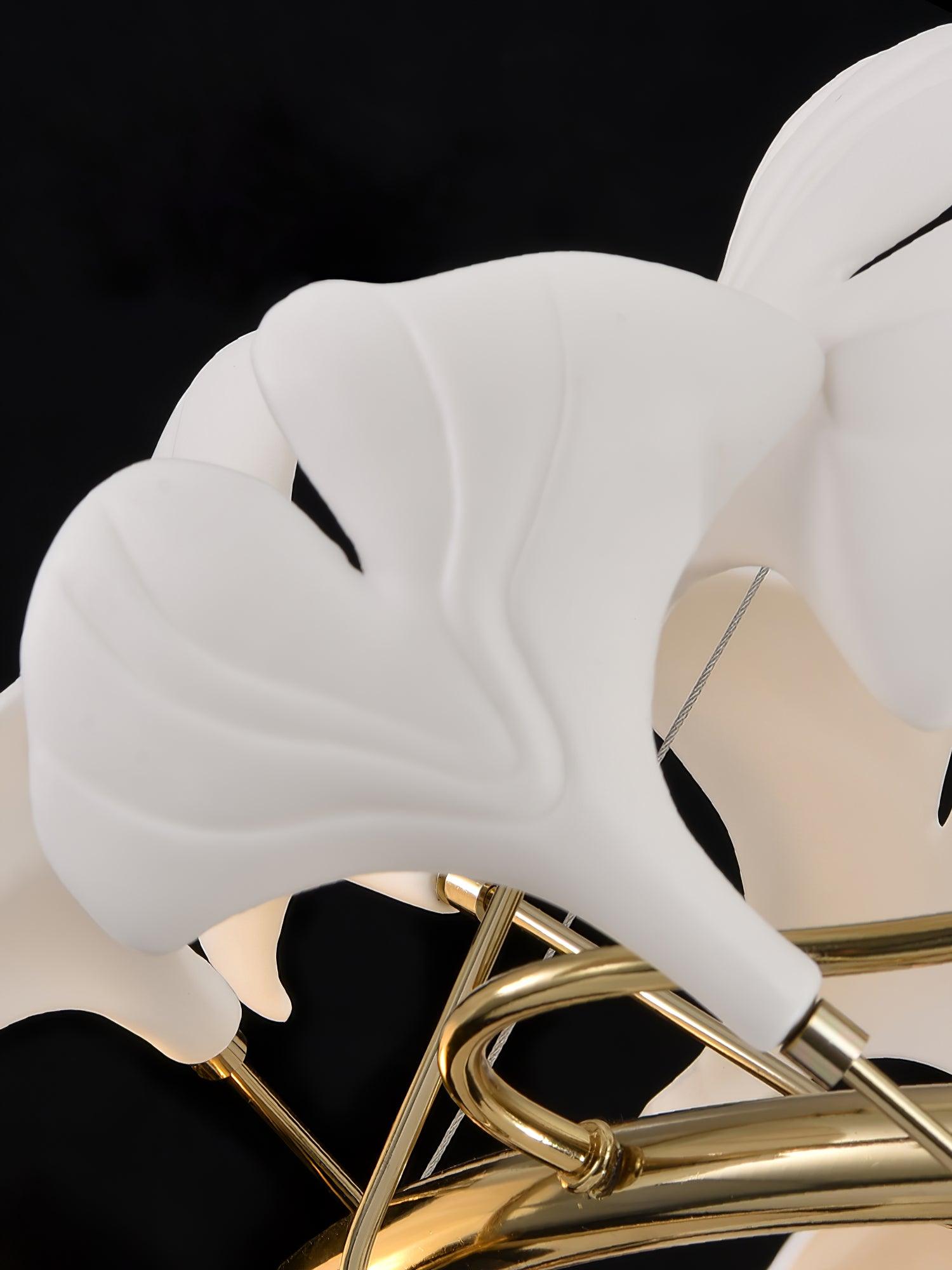 Eloria Cascading Floral Spiral Chandelier - Neutralighting