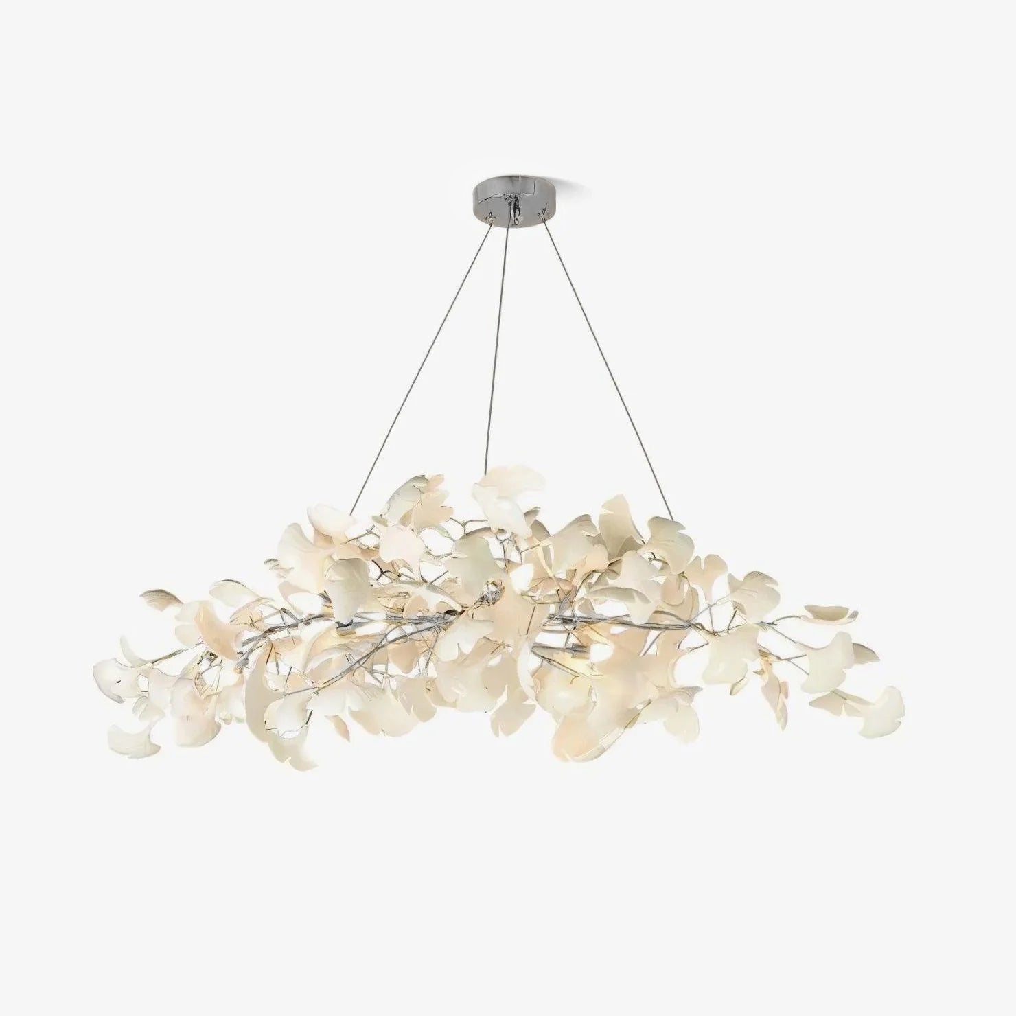 Arux Gingko Chandelier Art Deco Bent Downwards - Neutralighting