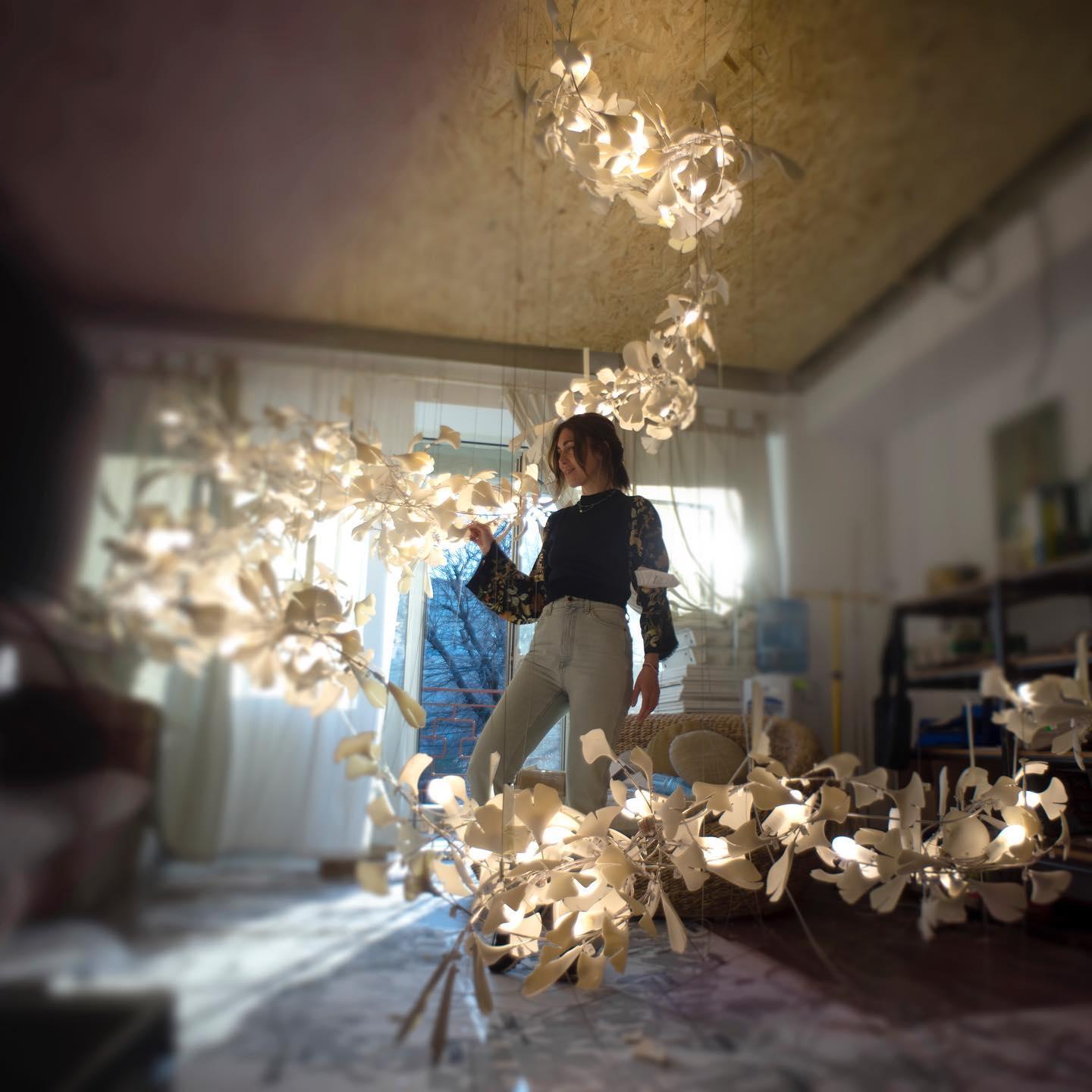 Elysia Floral Canopy Chandelier - Neutralighting