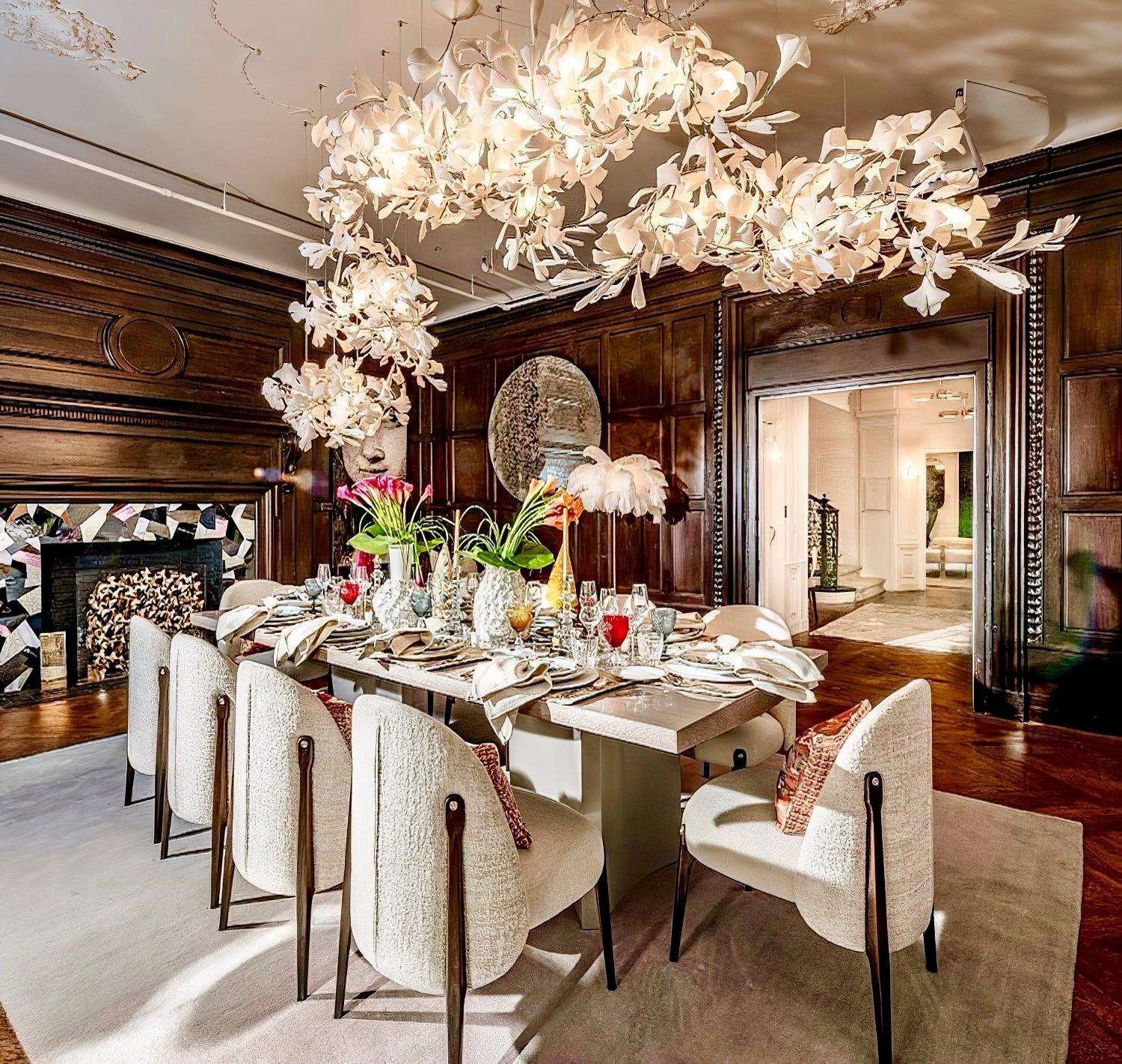 Elysia Floral Canopy Chandelier - Neutralighting