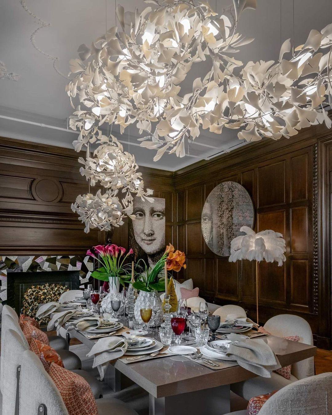 Elysia Floral Canopy Chandelier - Neutralighting