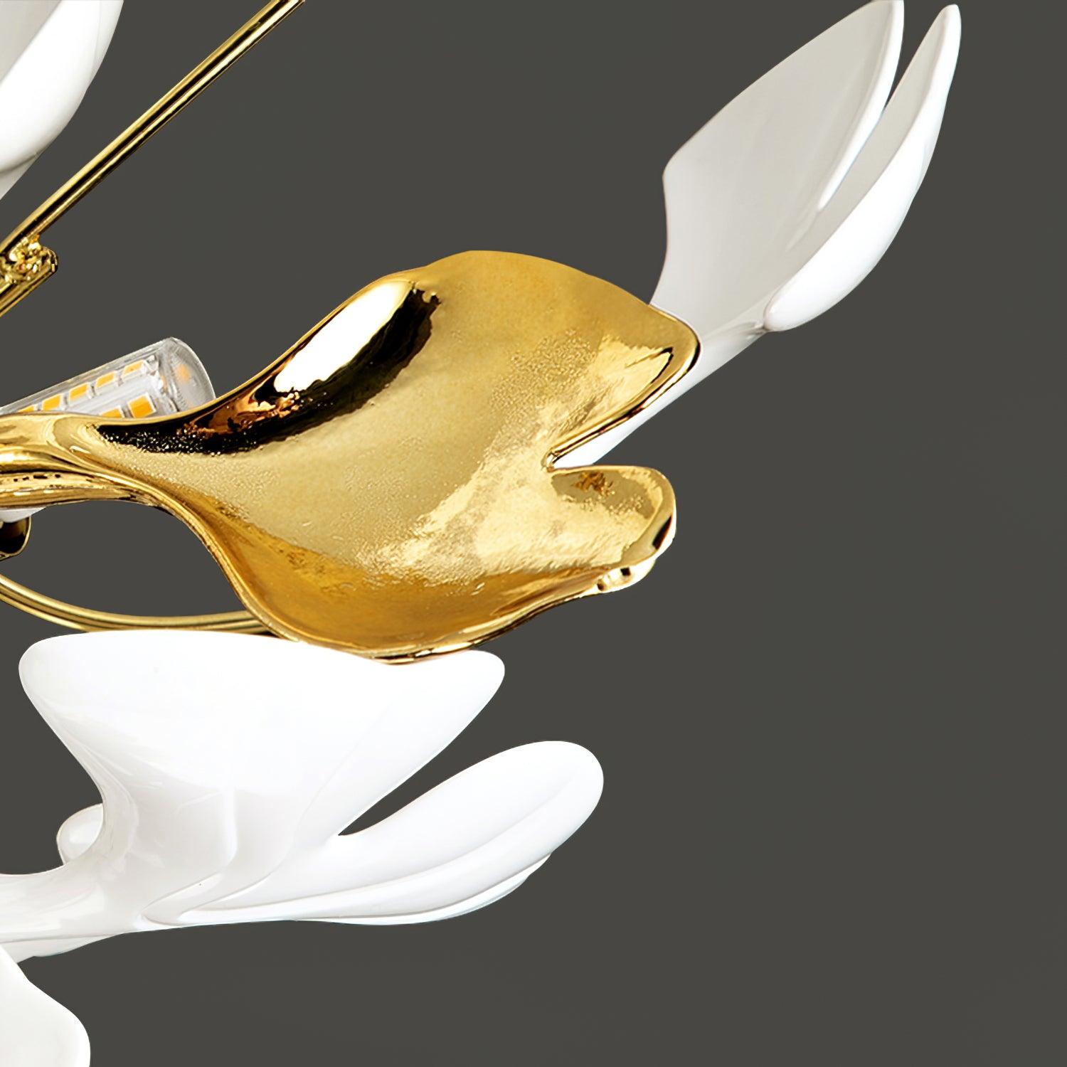 Callenne Elegant Ginkgo Leaf Ceiling Light - Neutralighting