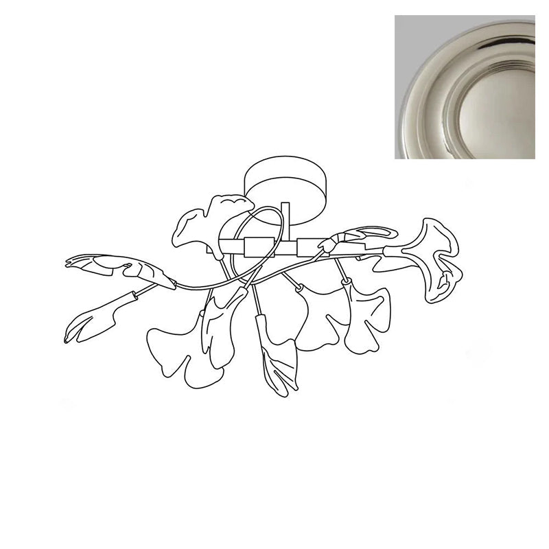 Callenne Elegant Ginkgo Leaf Ceiling Light - Neutralighting