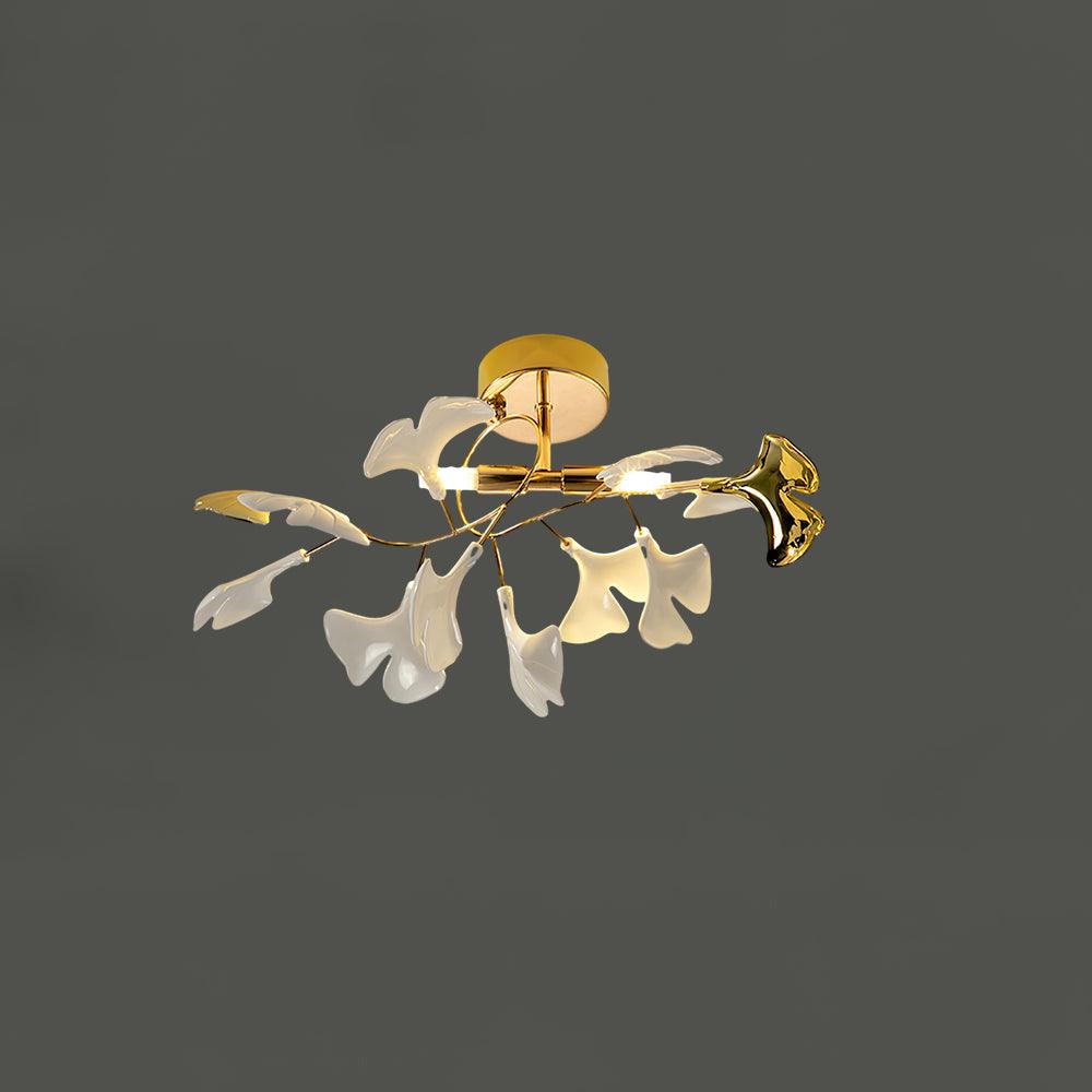 Callenne Elegant Ginkgo Leaf Ceiling Light - Neutralighting