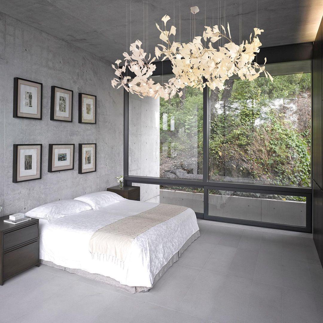 Chandelier Metal Frame Ceramic Gingko Leaf Shade White Gold Modern - Neutralighting