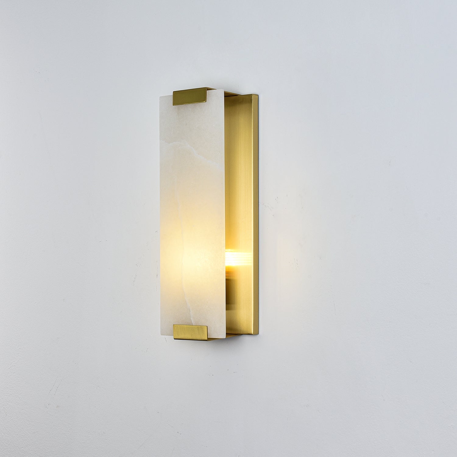 Arrina Rectangular Alabaster Wall Light - Neutralighting