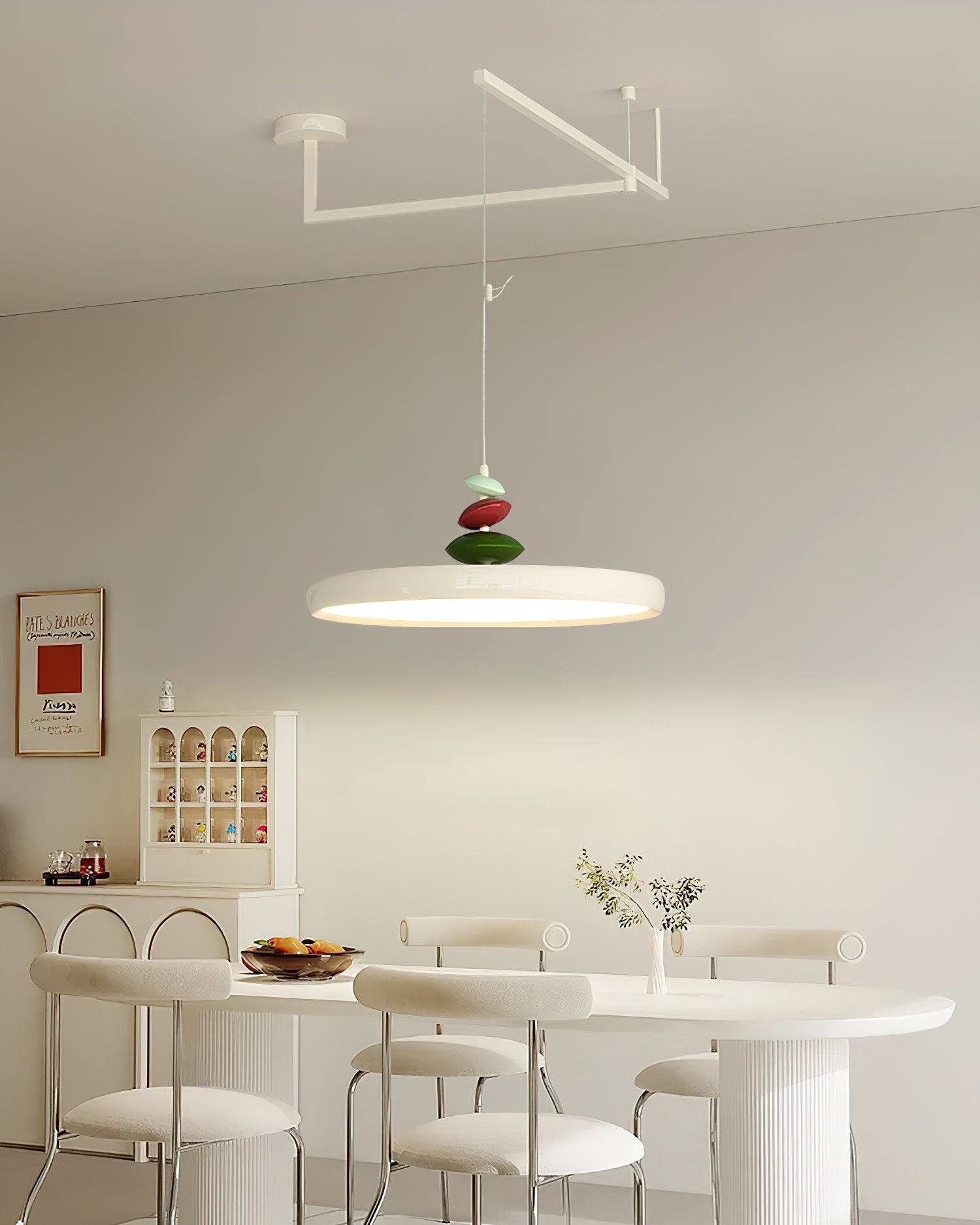 Pendant Lamp Metal and Acrylic Round Shade Decorative Modern - Neutralighting