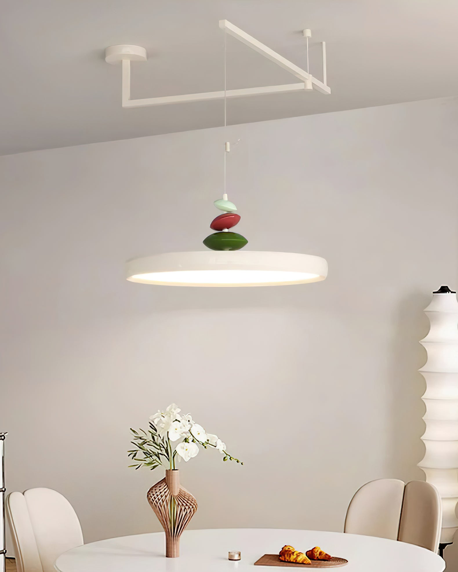 Pendant Lamp Metal and Acrylic Round Shade Decorative Modern - Neutralighting