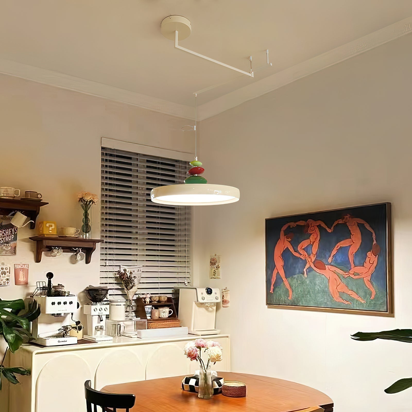 Pendant Lamp Metal and Acrylic Round Shade Decorative Modern - Neutralighting