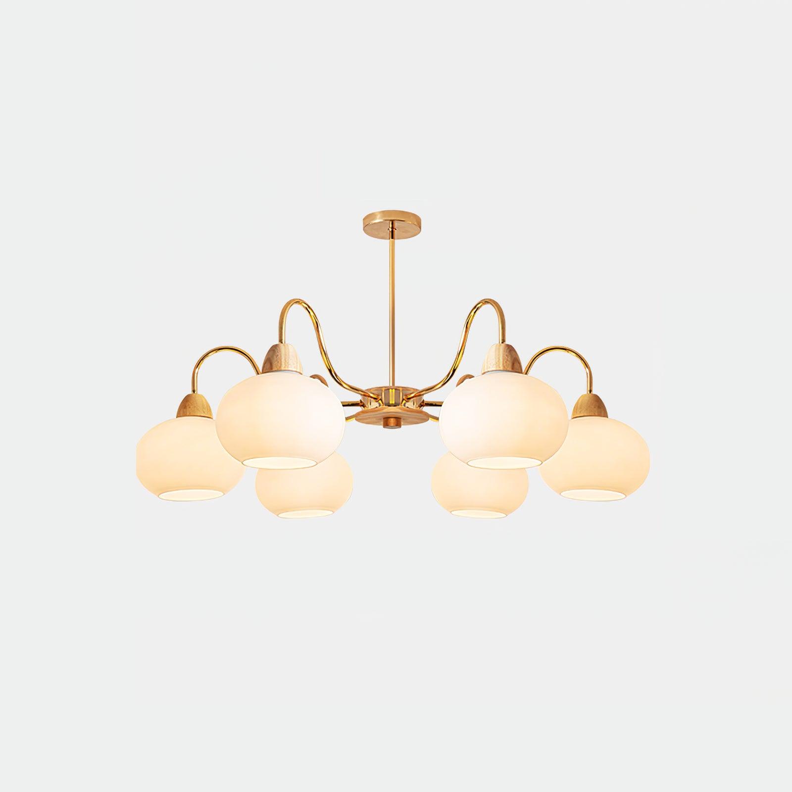 Zevena Glass Chandelier - Neutralighting