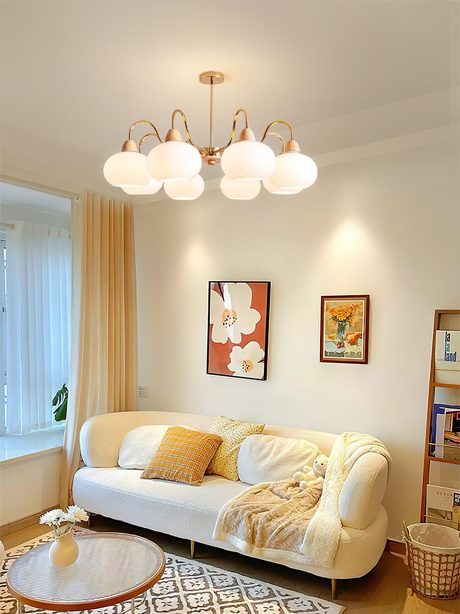 Zevena Glass Chandelier - Neutralighting