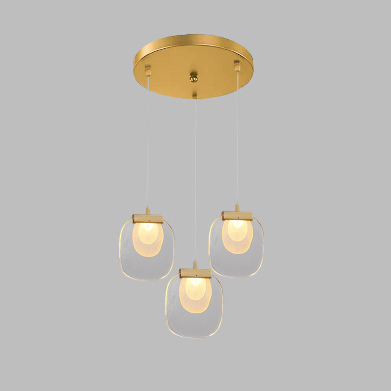 Avesia Minimalist Glass Pendant Light Staircase - Neutralighting