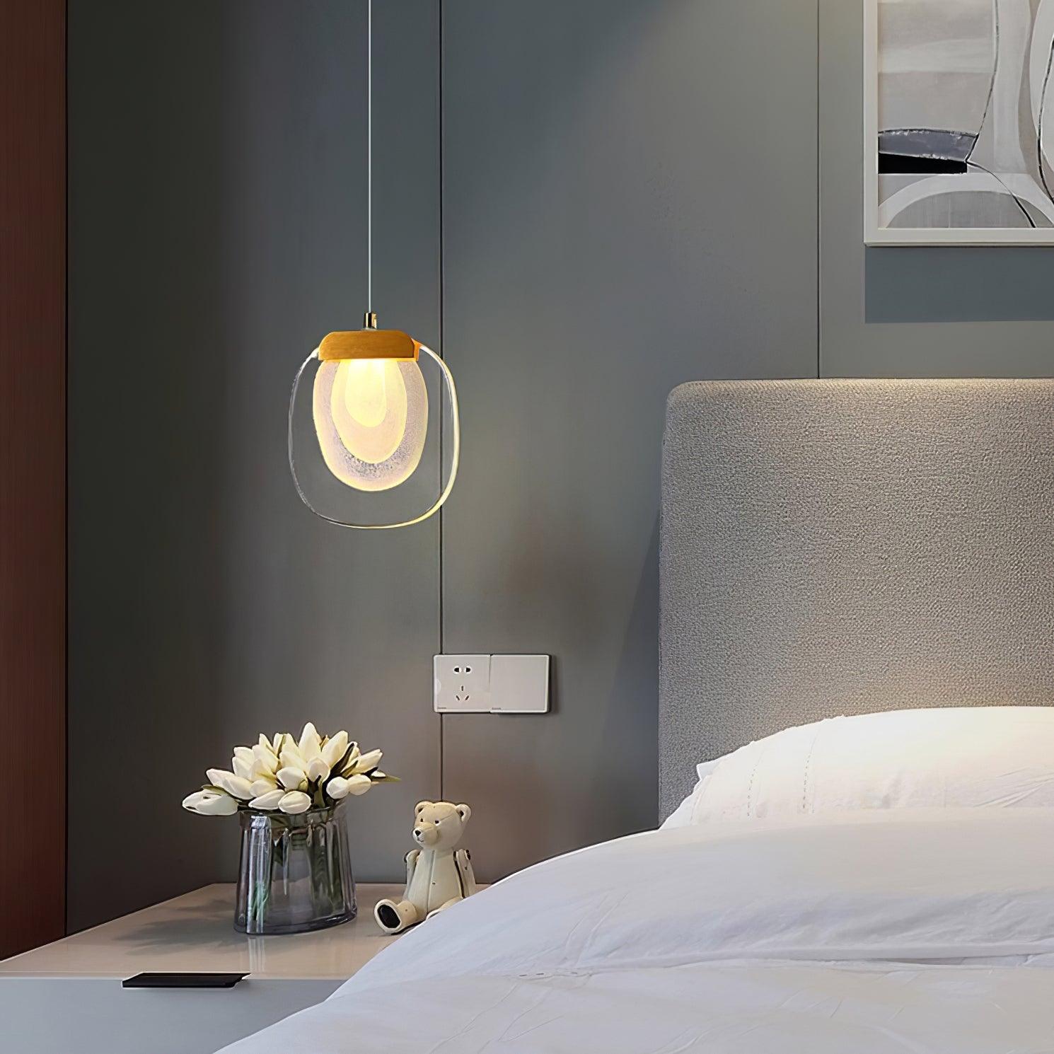 Avesia Minimalist Glass Pendant Light Staircase - Neutralighting