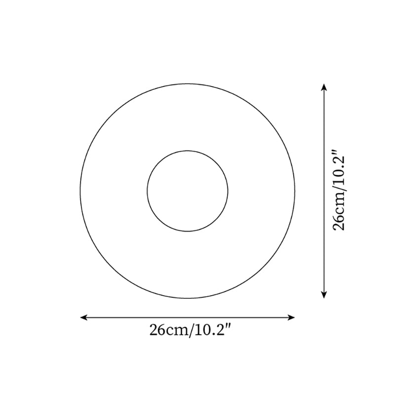 Wall Lamp Textured Ceramic Disc Wood Accent Modern Entryways - Neutralighting