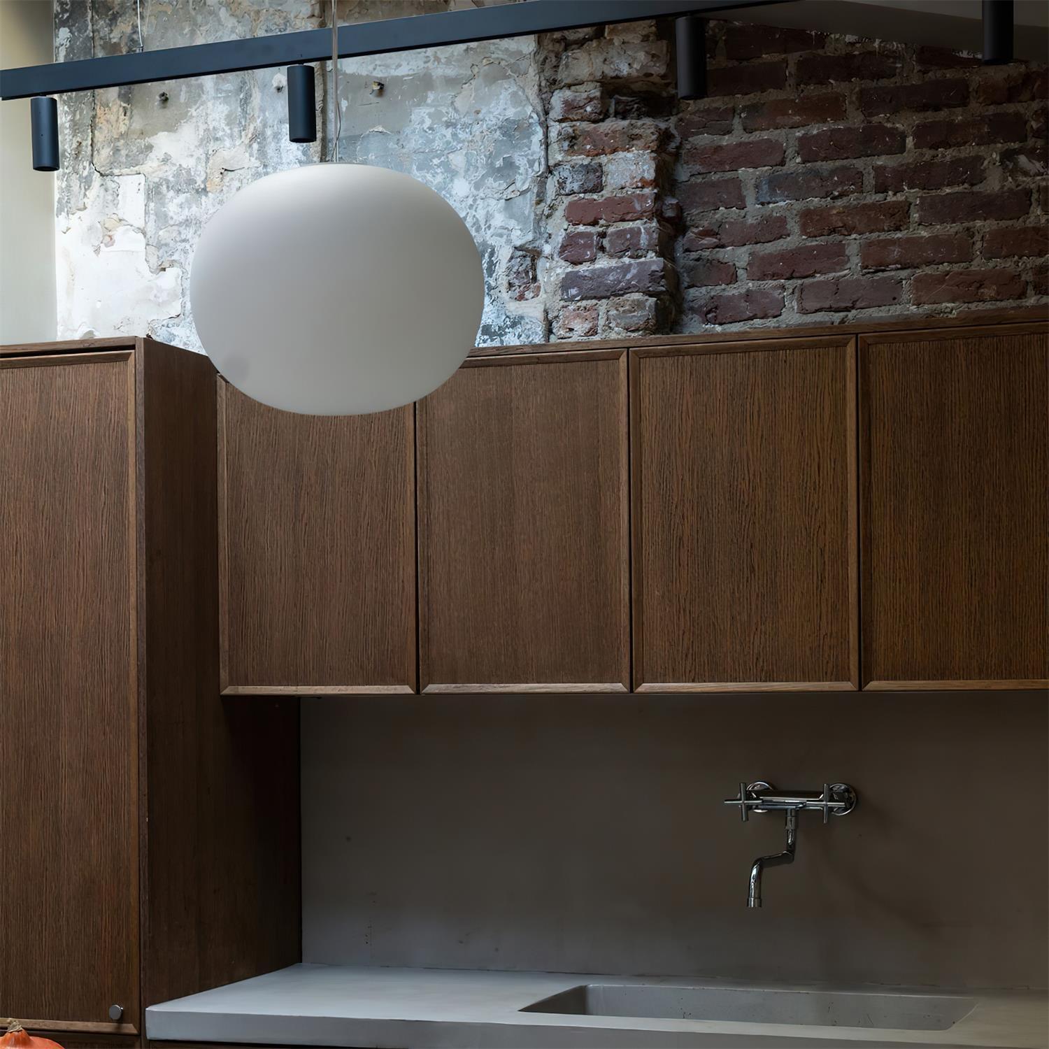 Opivio White Globe Pendant Light - Neutralighting