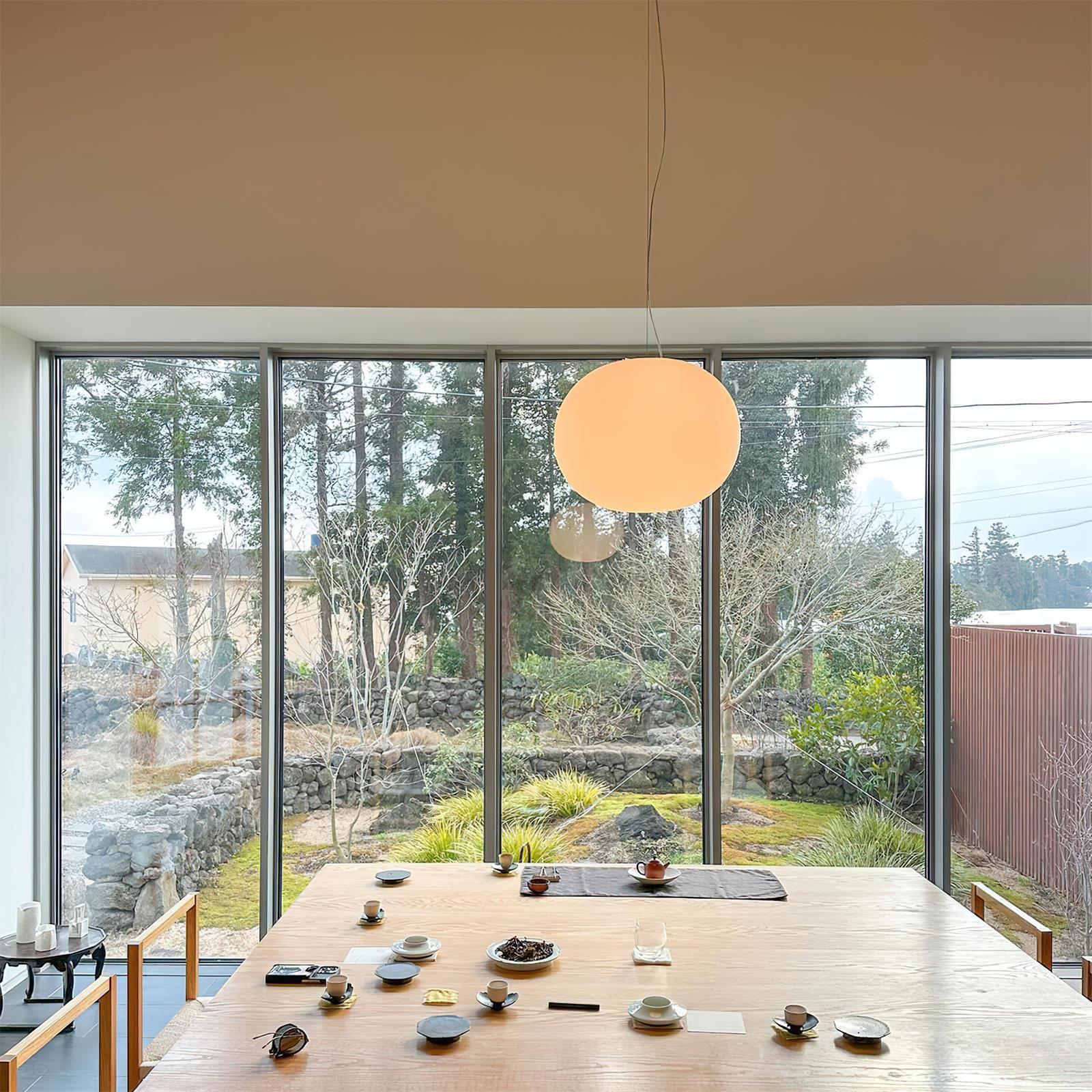 Opivio White Globe Pendant Light - Neutralighting