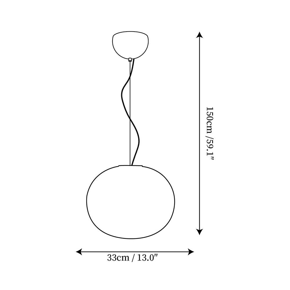 Opivio White Globe Pendant Light - Neutralighting