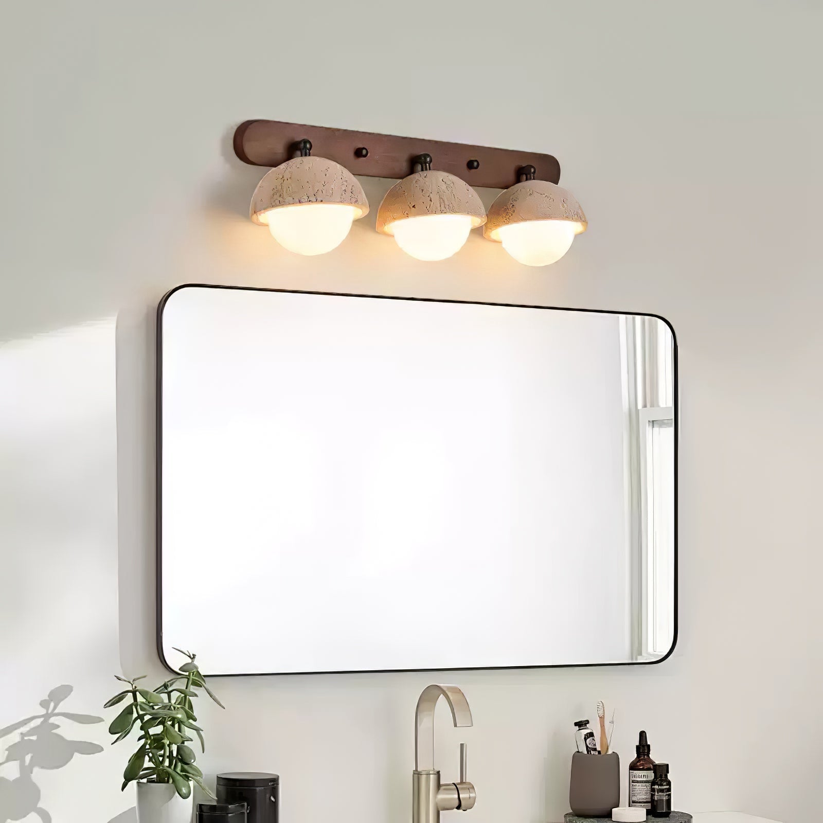 Avtale Arc-Shaped Travertine Wall Light - Neutralighting