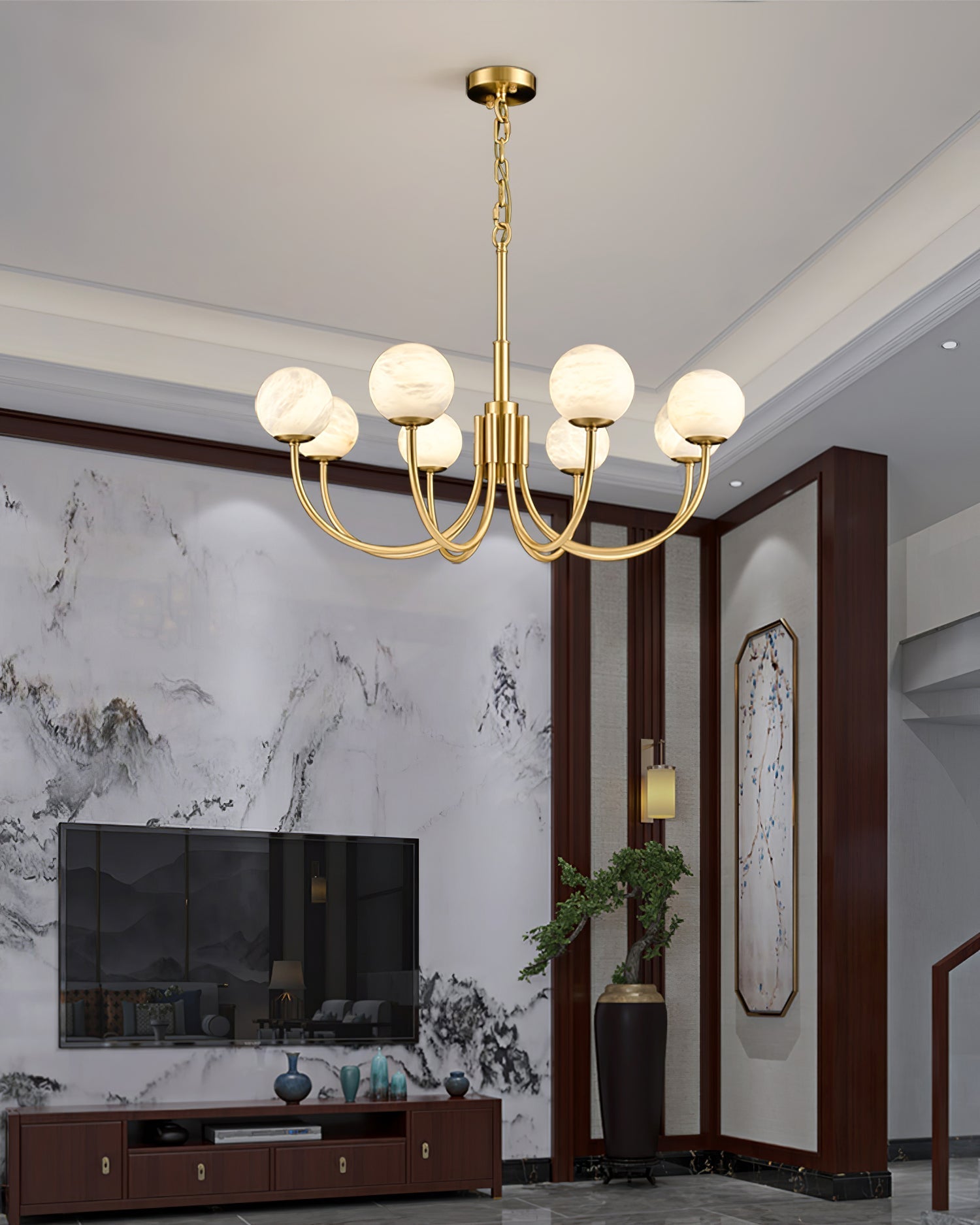 Chandelier Alabaster Luxury - Neutralighting