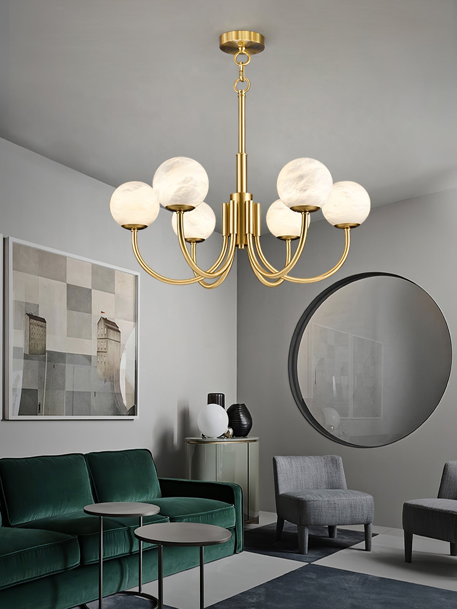 Chandelier Alabaster Luxury - Neutralighting