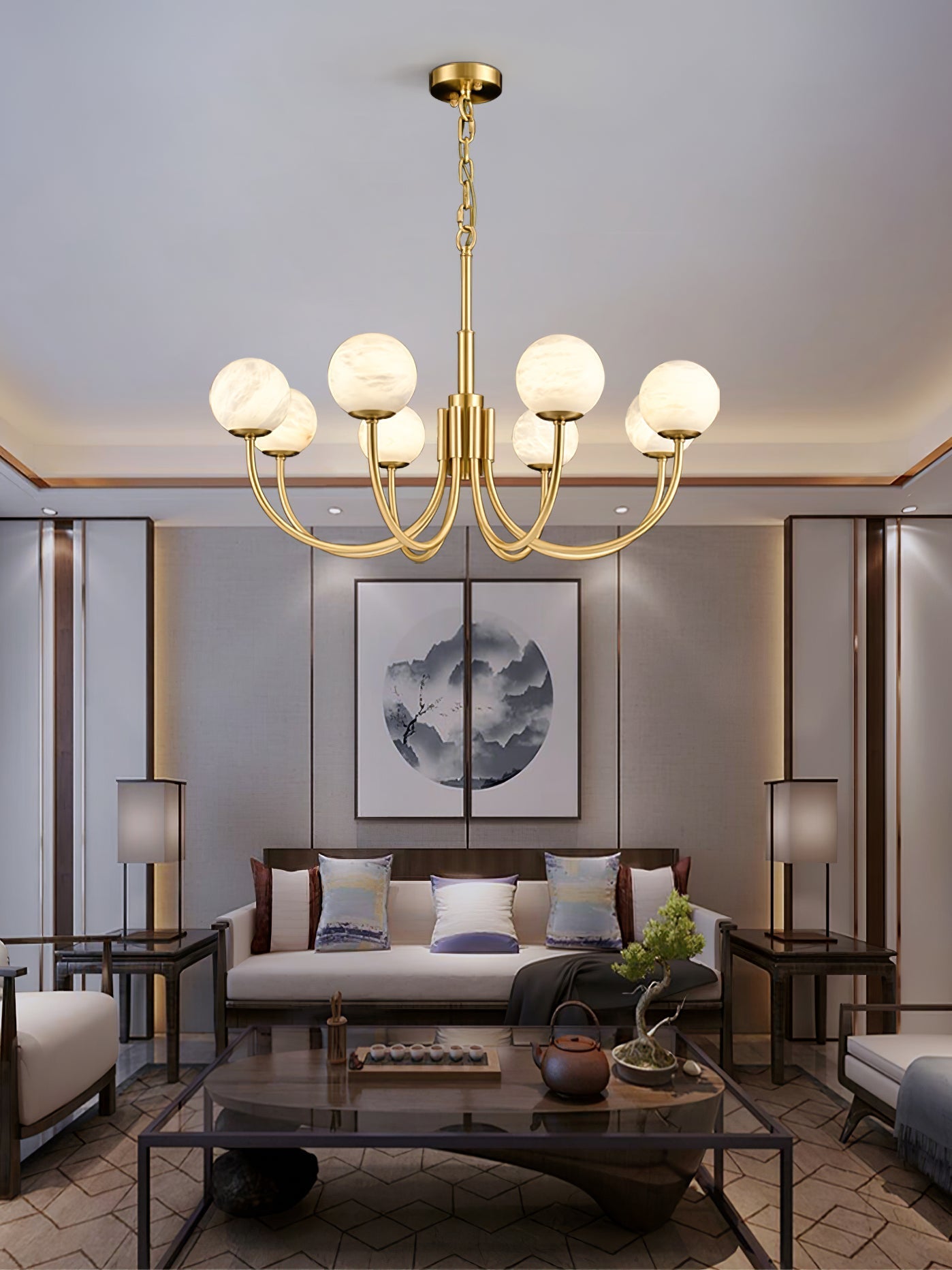 Chandelier Alabaster Luxury - Neutralighting