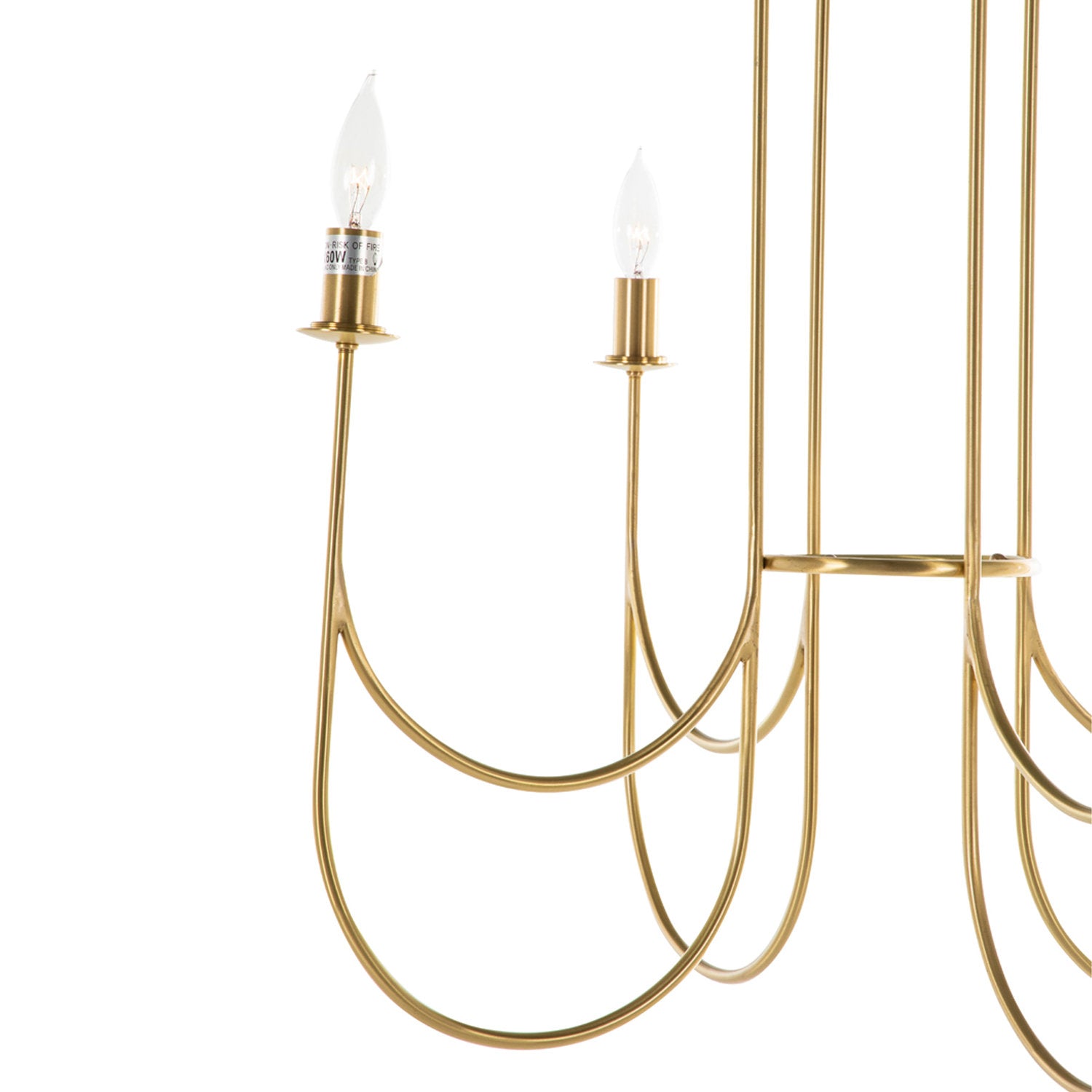Mjolkuvyi Modern Minimalist Glass Metal Chandelier - Neutralighting