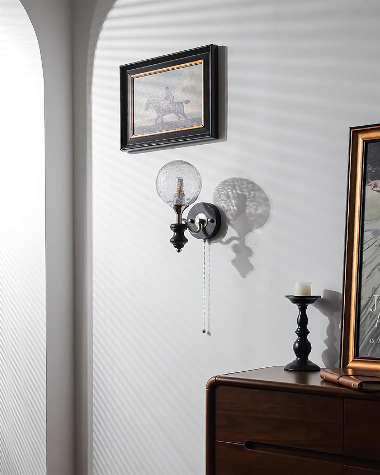 Duvin Frosted Glass Vintage Wall Lamp - Neutralighting
