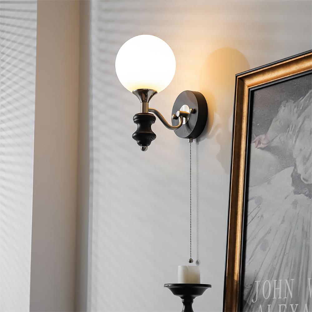 Duvin Frosted Glass Vintage Wall Lamp - Neutralighting