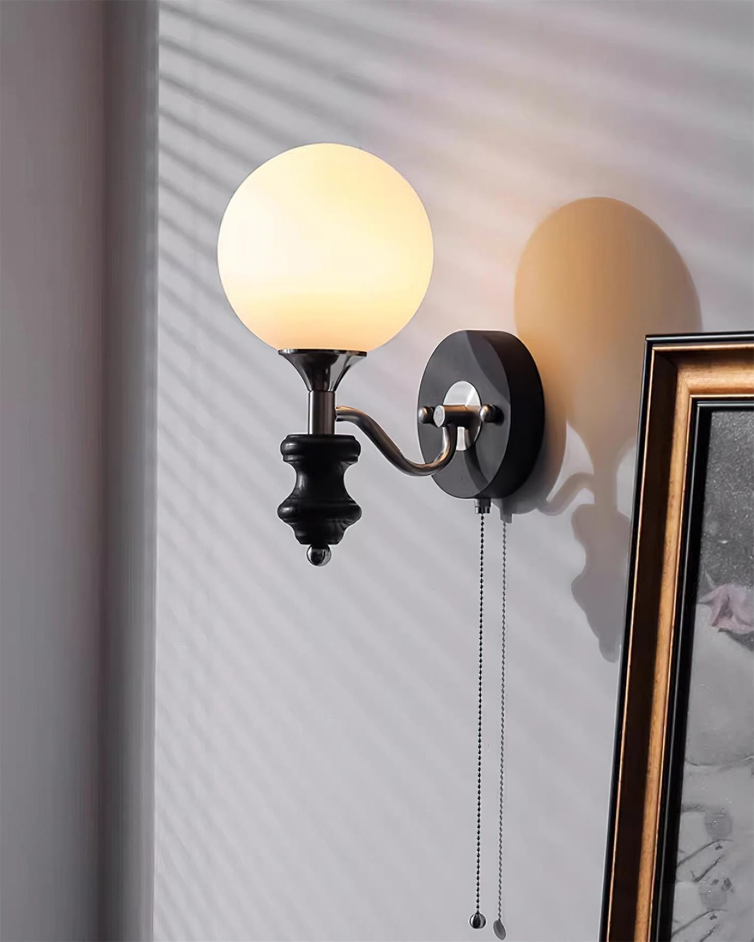Duvin Frosted Glass Vintage Wall Lamp - Neutralighting