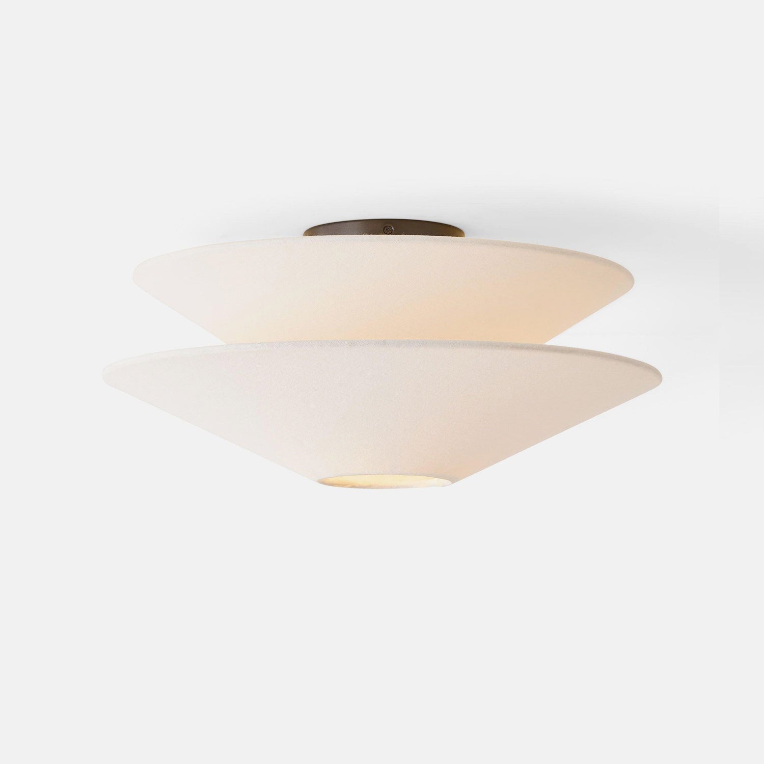 Lina Ceiling Light Double Cone Fabric - Neutralighting