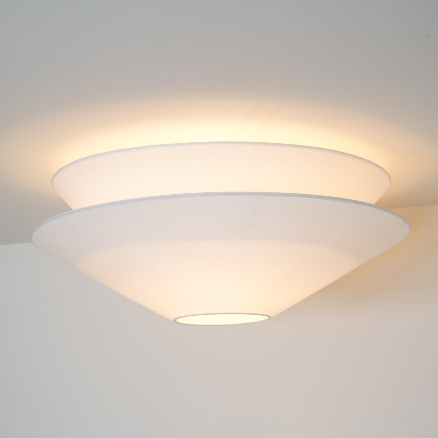 Lina Ceiling Light Double Cone Fabric - Neutralighting