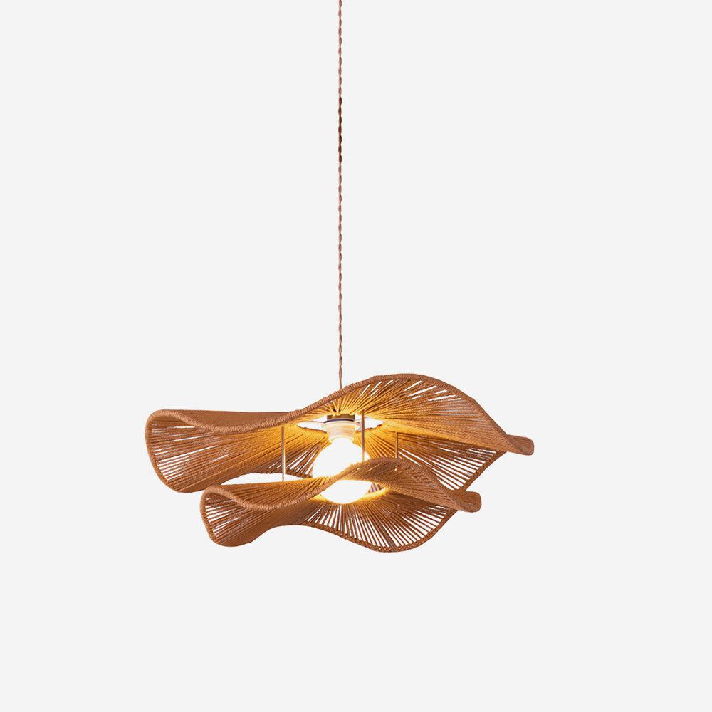 Ondra Wave Rattan Pendant Light - Neutralighting