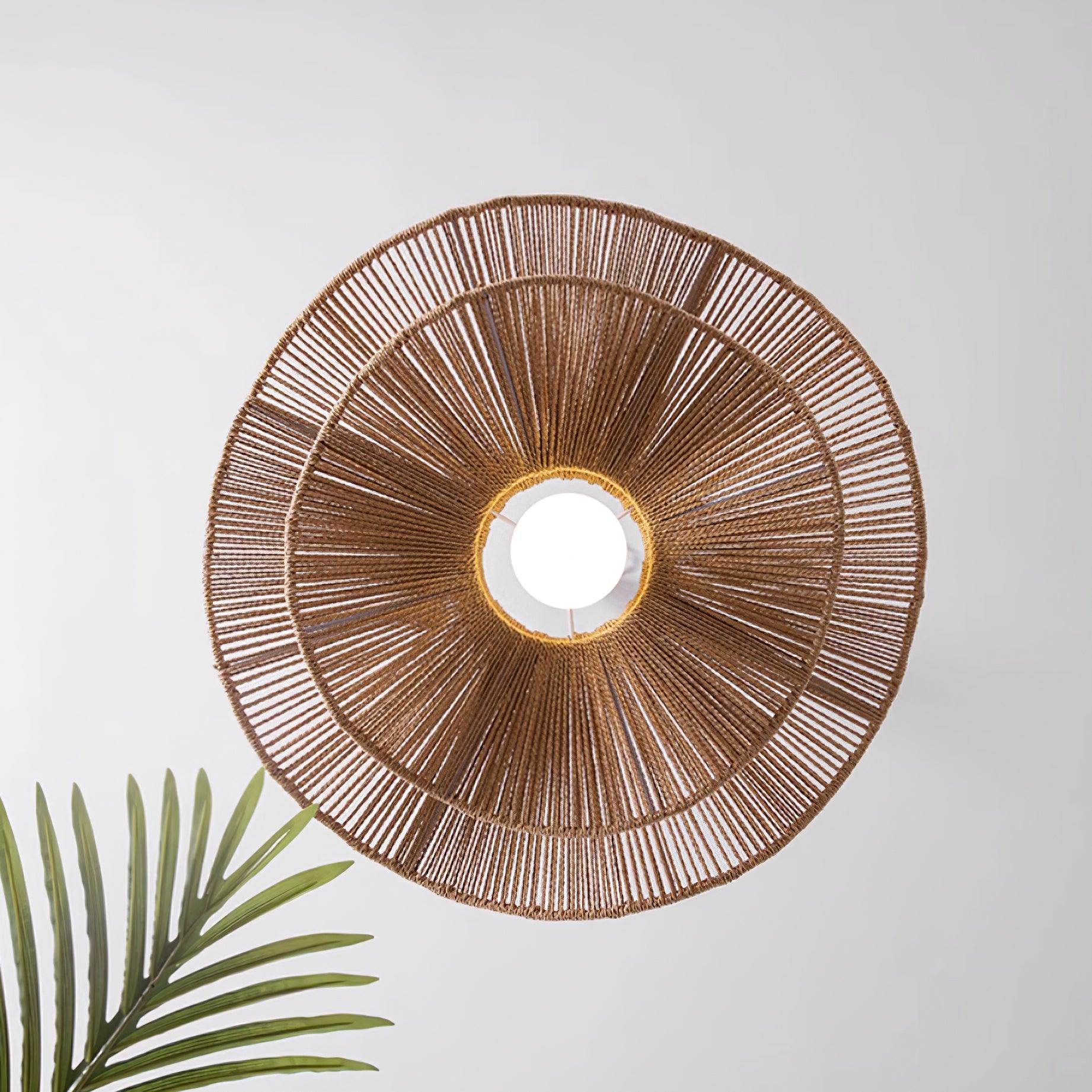 Ondra Wave Rattan Pendant Light - Neutralighting
