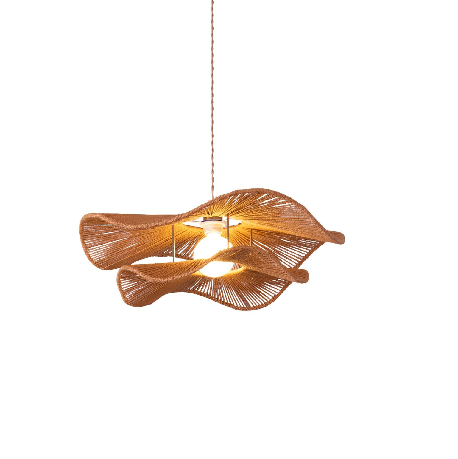 Ondra Wave Rattan Pendant Light - Neutralighting