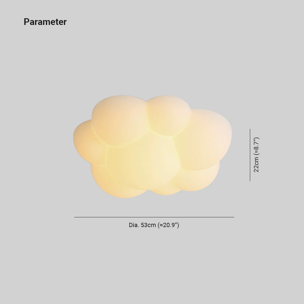 Aria Flush Mount Ceiling LightNordic LED Cloud Shape - Neutralighting