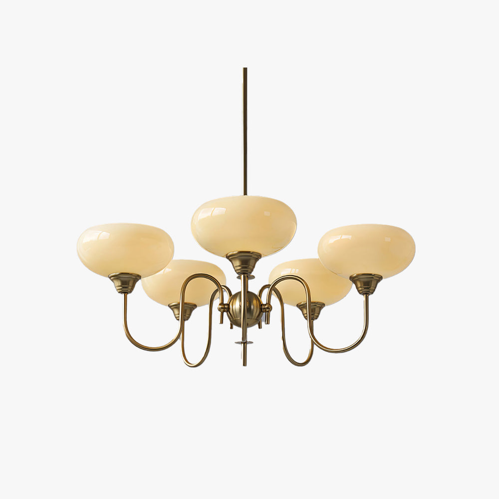 Arisha Vintage LED Metal Glass Chandelier Living Room - Neutralighting