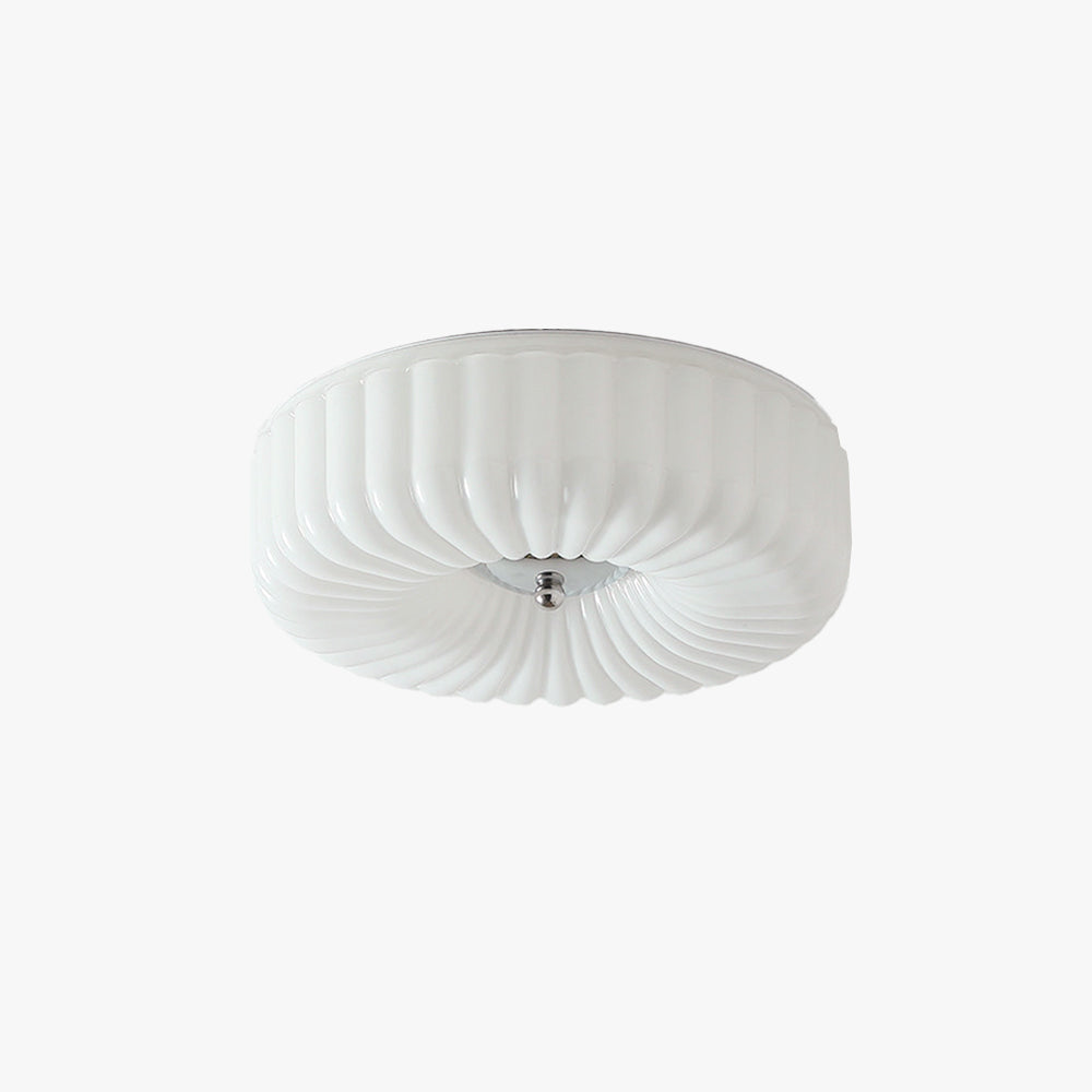 Arisha Modern LED Glass Flush Mount Ceiling Light Bedroom