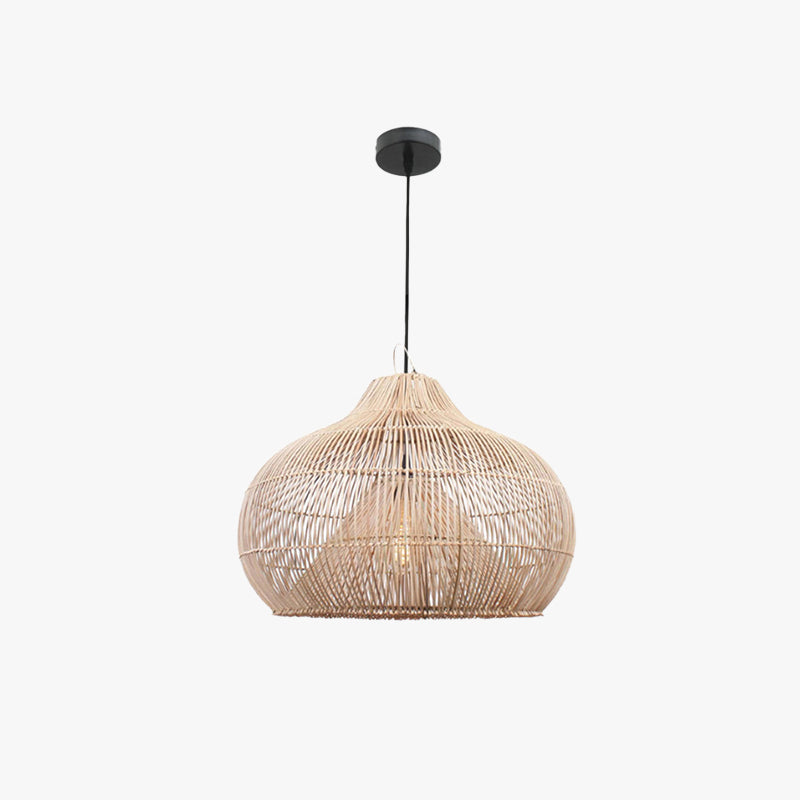 Muto Vintage Handmade Rattan Pendant Light Living Room - Neutralighting