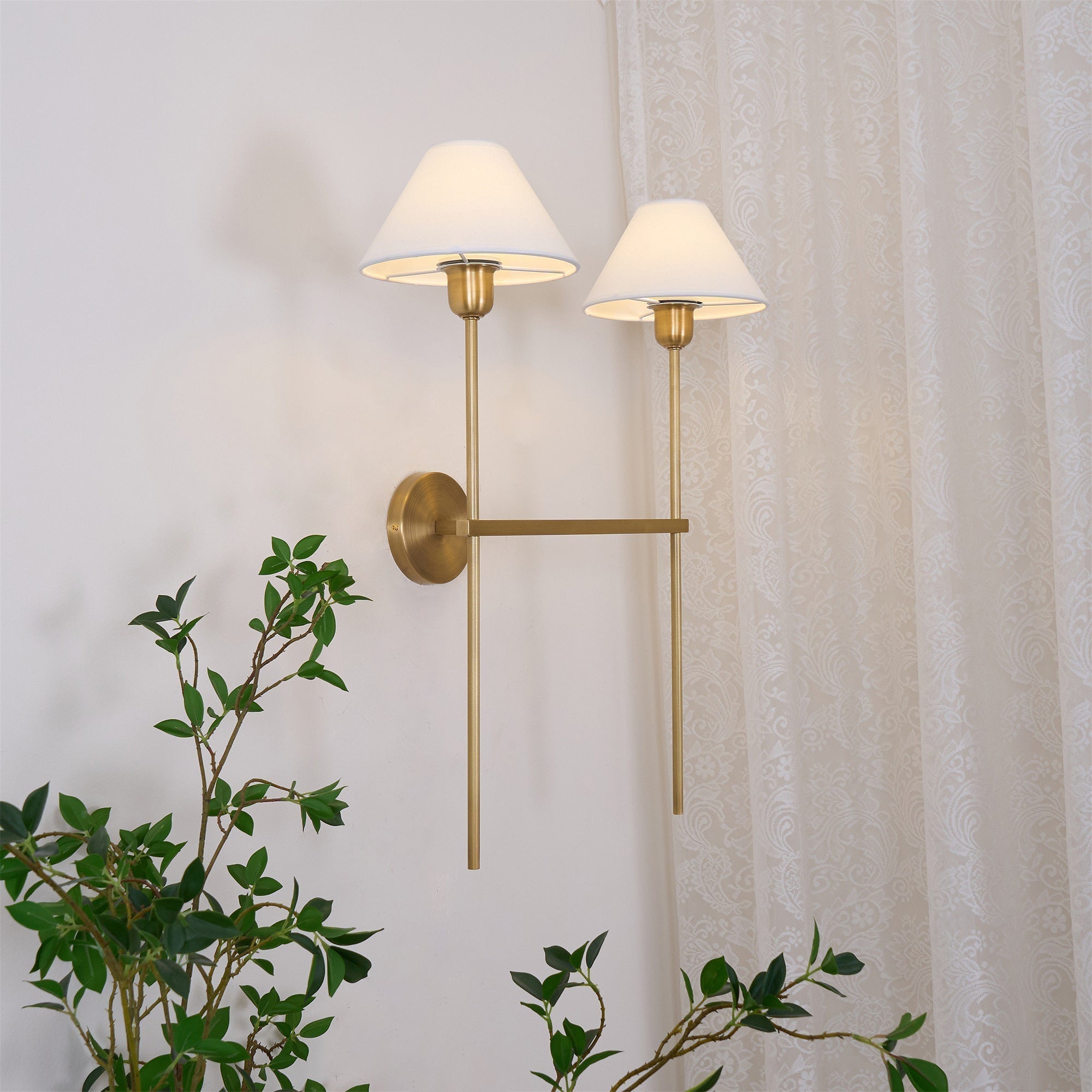 Genevieve Wall Lamp Fabric - Neutralighting