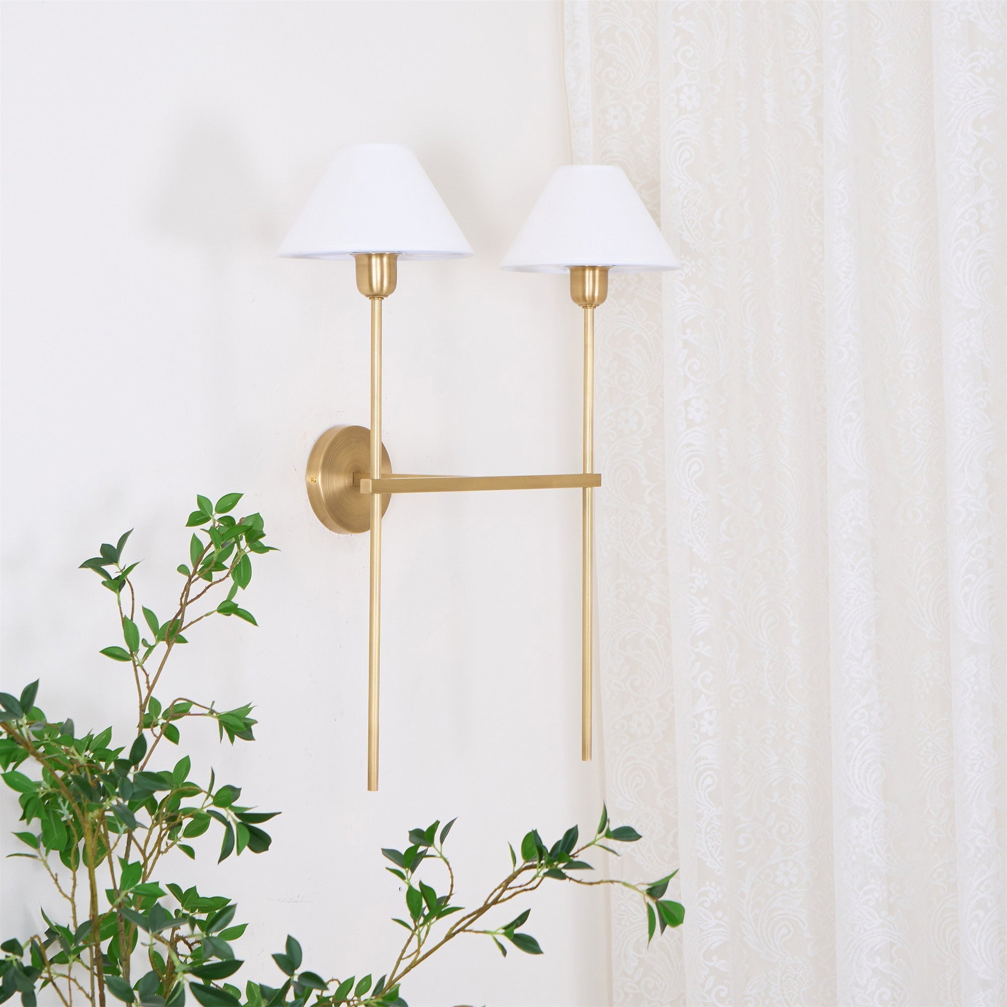 Genevieve Wall Lamp Fabric - Neutralighting