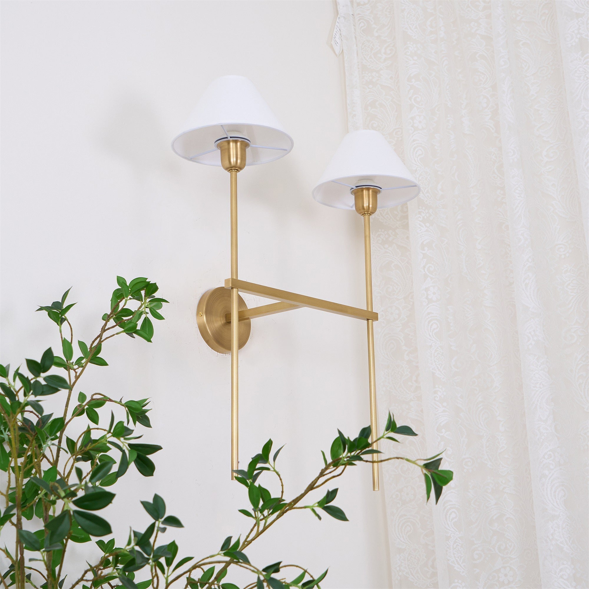 Genevieve Wall Lamp Fabric - Neutralighting